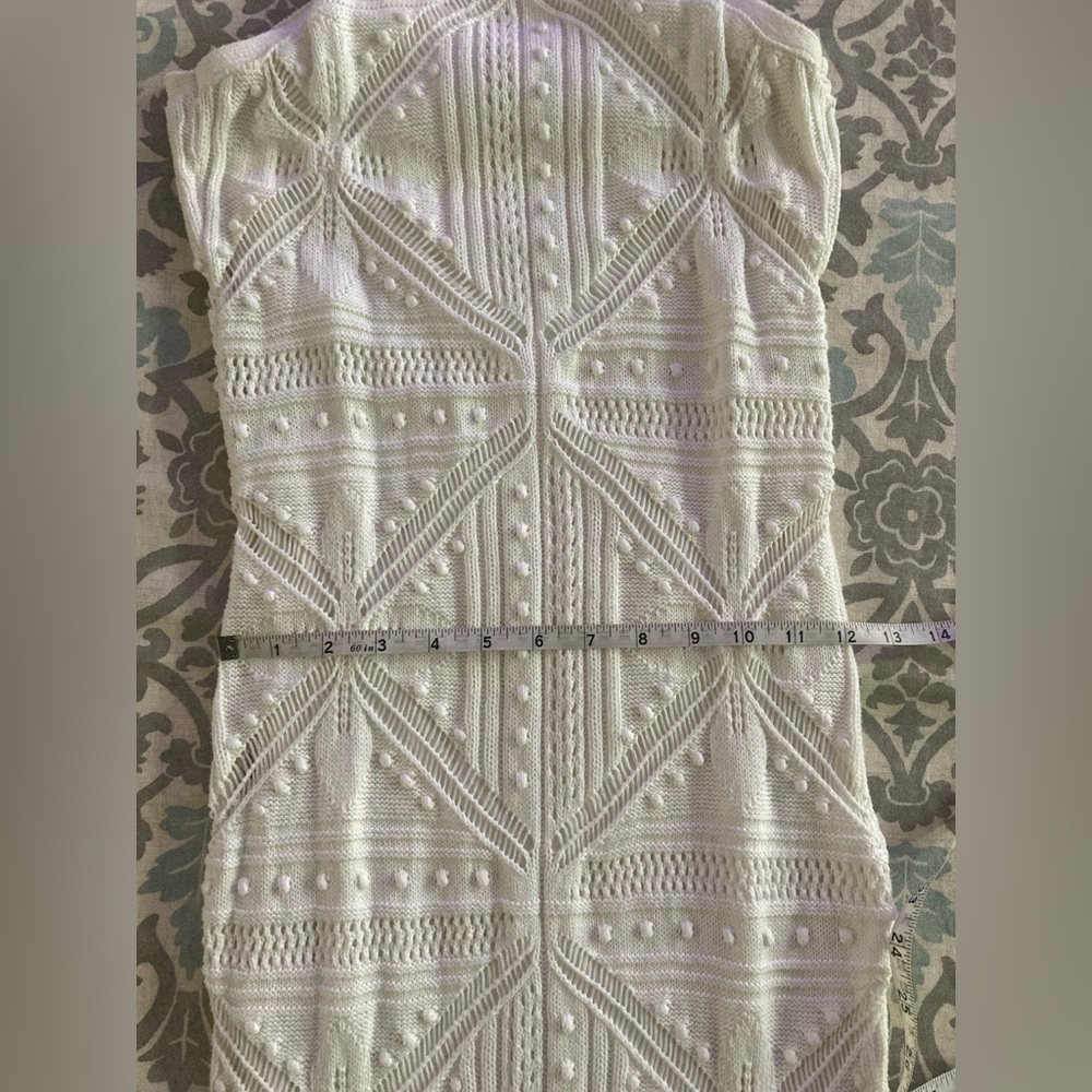 525 America Fauxchet Halter Knit Dress, XS - Picture 6 of 12